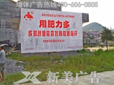 广西桂珠肥墙体广告