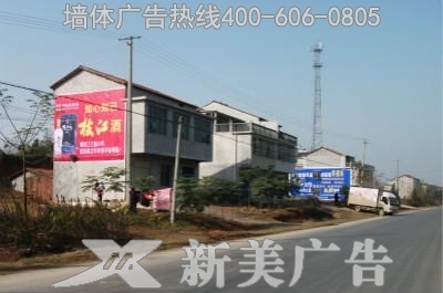 枝江酒墙体广告