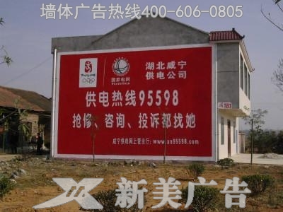 咸宁电力墙体广告