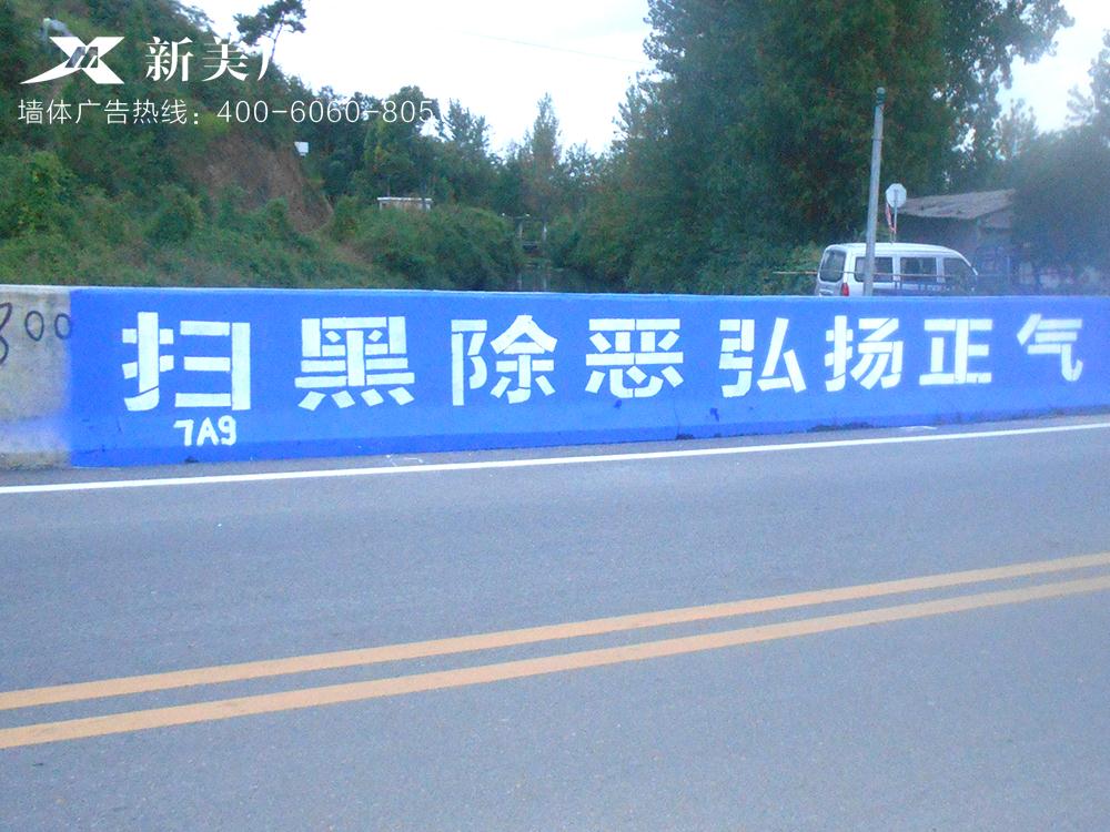 扫黑除恶墙体广告