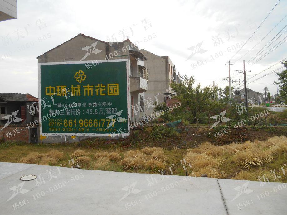 中环城市花园墙体广告