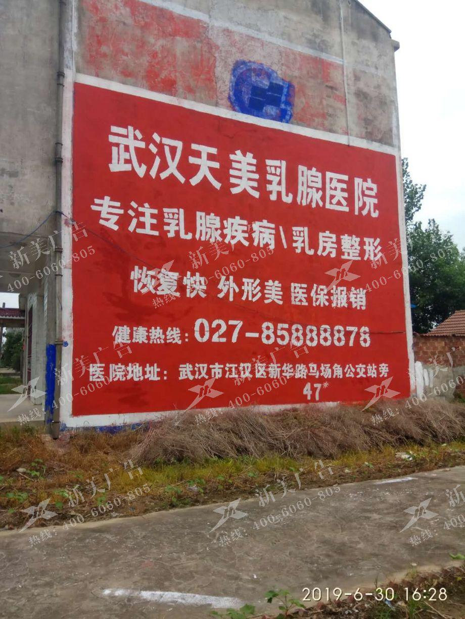天美乳腺医院墙体广告