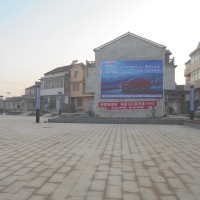 东风风光喷绘墙体墙体广告