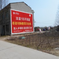 湖南华容移动墙体广告